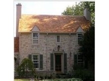 Red Cedar Wood-shingle Roof. Roof replaced with new 18" Perfection wood-shingles.